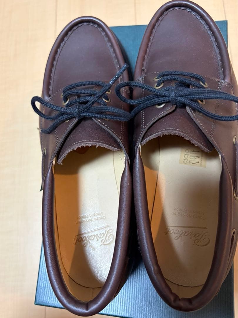 【新品】Paraboot CHIMEY LIS EBONY モカシン　茶 8.5