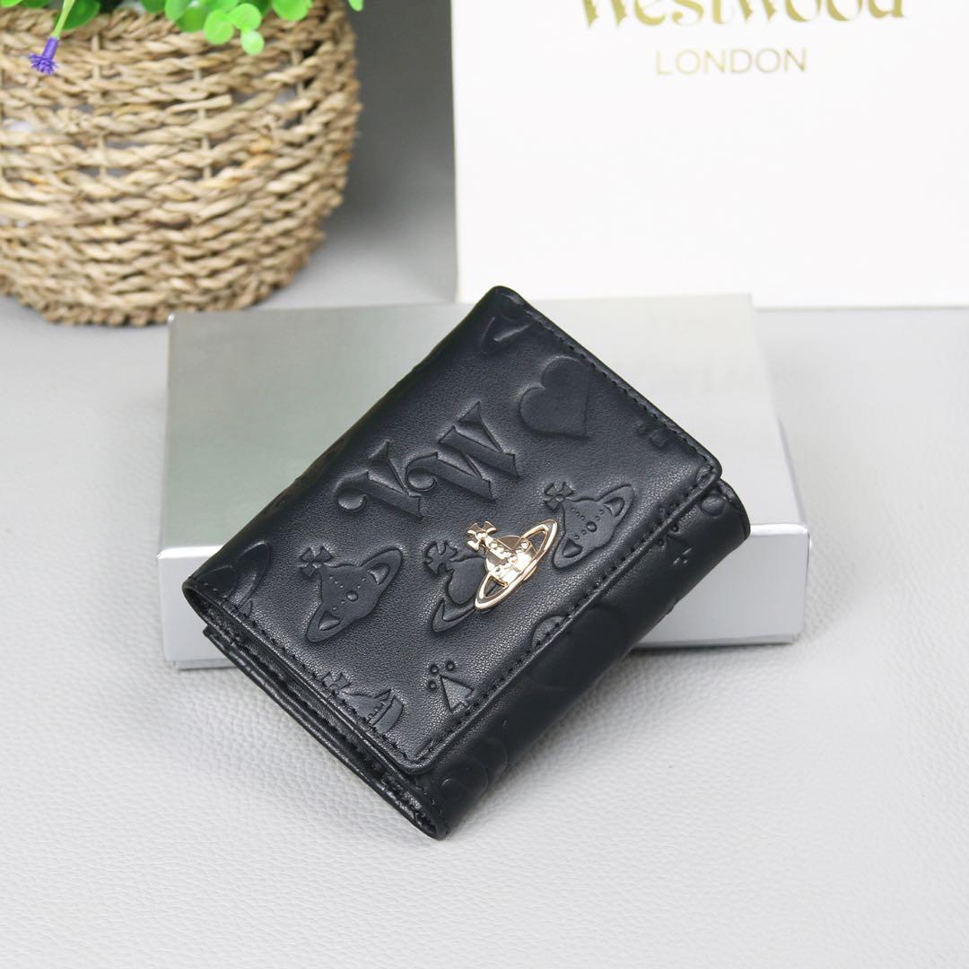 Vivienne Westwood ヴィヴィアン 三つ折り財布 レザー 金d（