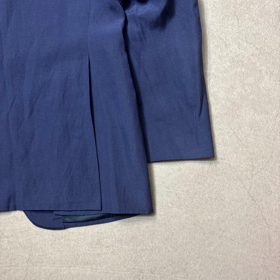 専用90s POLO RALPH LAURENリネンスーツジャケットブルーA6ラ