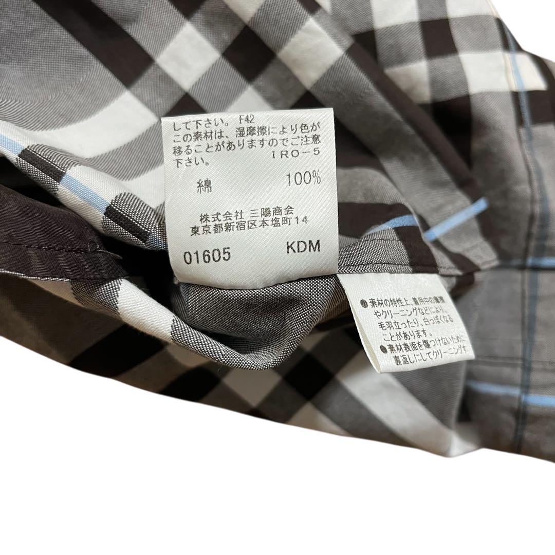 BURBERRY LONDON ワンピース ノースリーブ ノバチェック ベルト