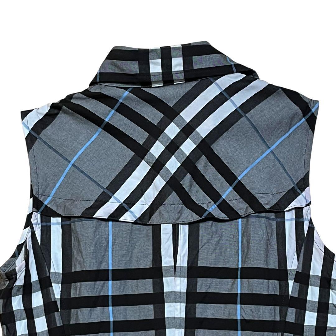 BURBERRY LONDON ワンピース ノースリーブ ノバチェック ベルト