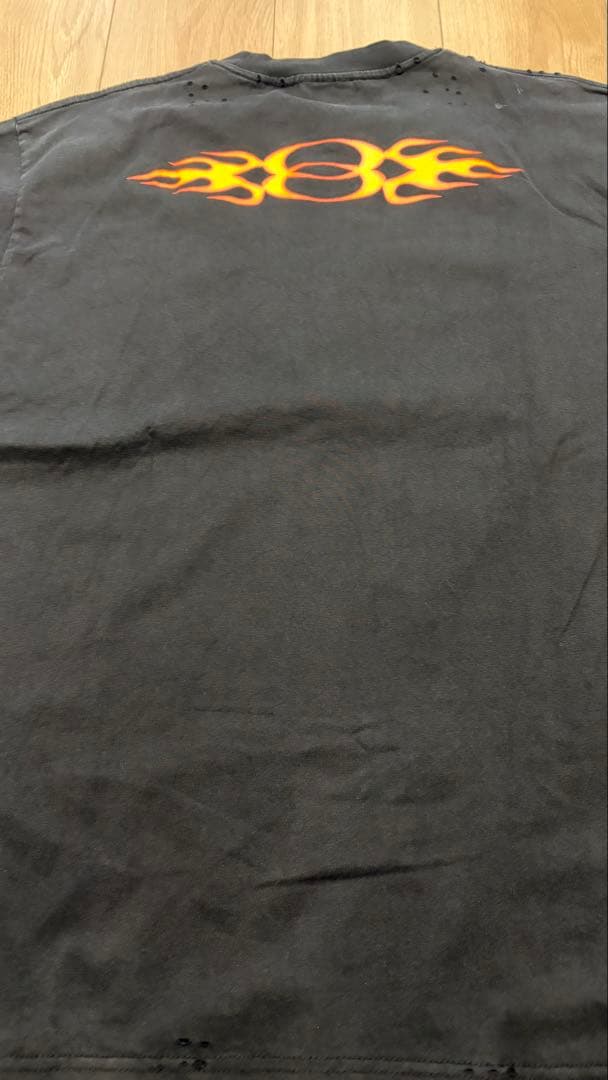 BALENCIAGA バレンシアガ　フレイムロゴTシャツ
