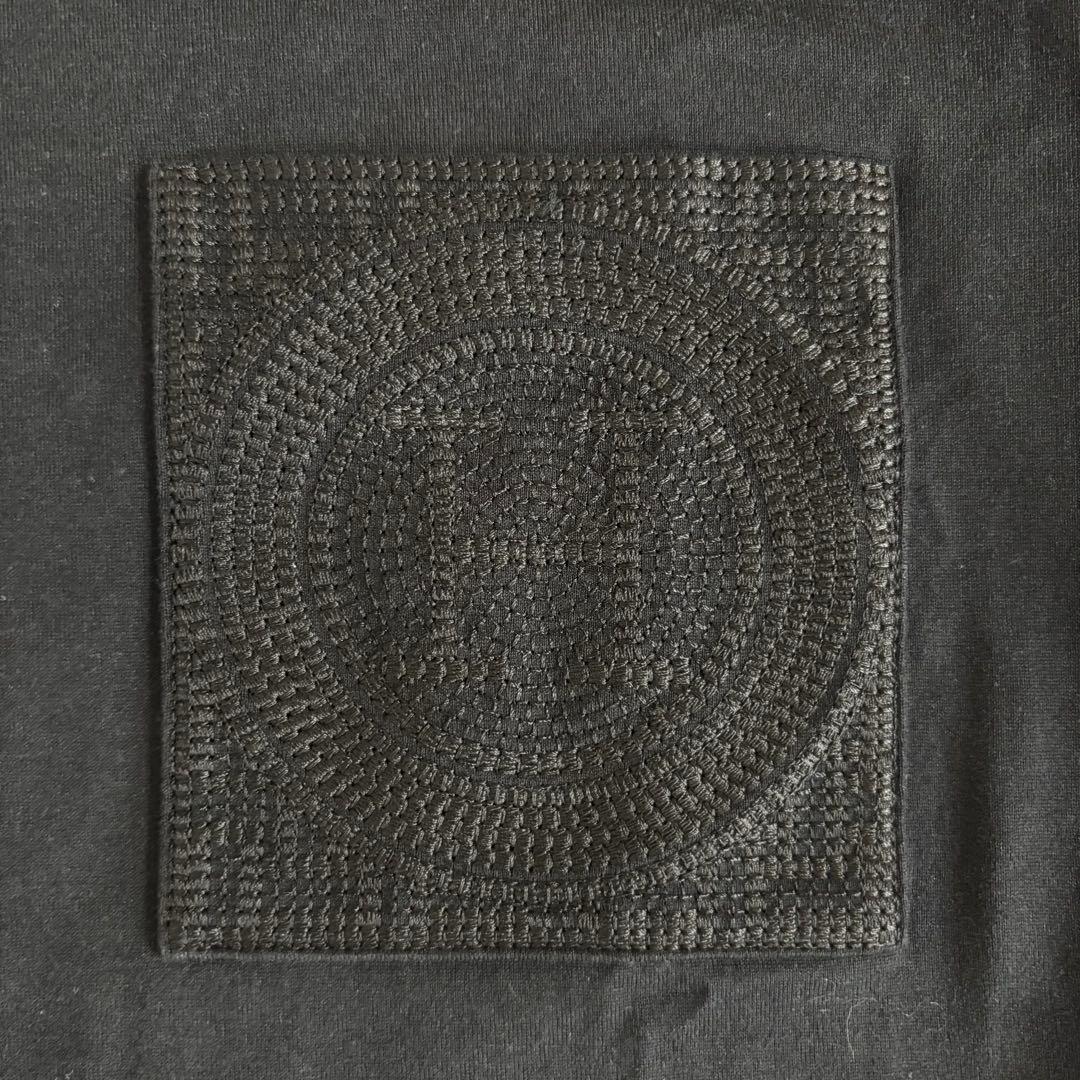 エルメス☆HERMES Hロゴ刺繍ポケット付　半袖 Tシャツワンピース　849