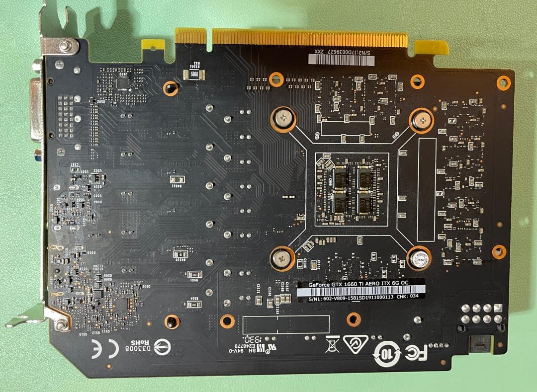 グラフィックボード・グラボ・ビデオカード MSI GeForce GTX 1660 Ti AERO ITX 6G OC
