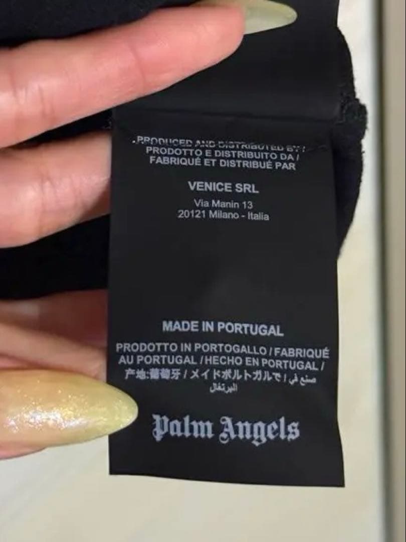 【Palm Angels】パームエンジェルズ　メンズブラック Tシャツ XL