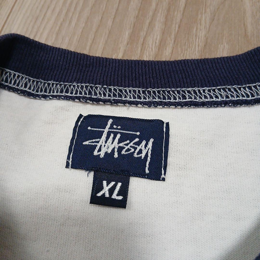 90s OLD STUSSY フラワー Tシャツ USA製 XL リンガー