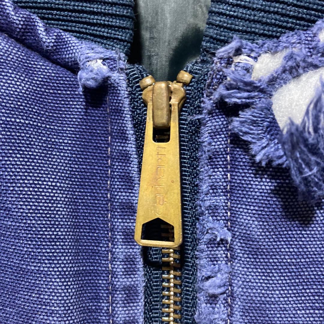 CARHARTT ダックベスト 紺 M フェード カーハート USA製 腰ゴム