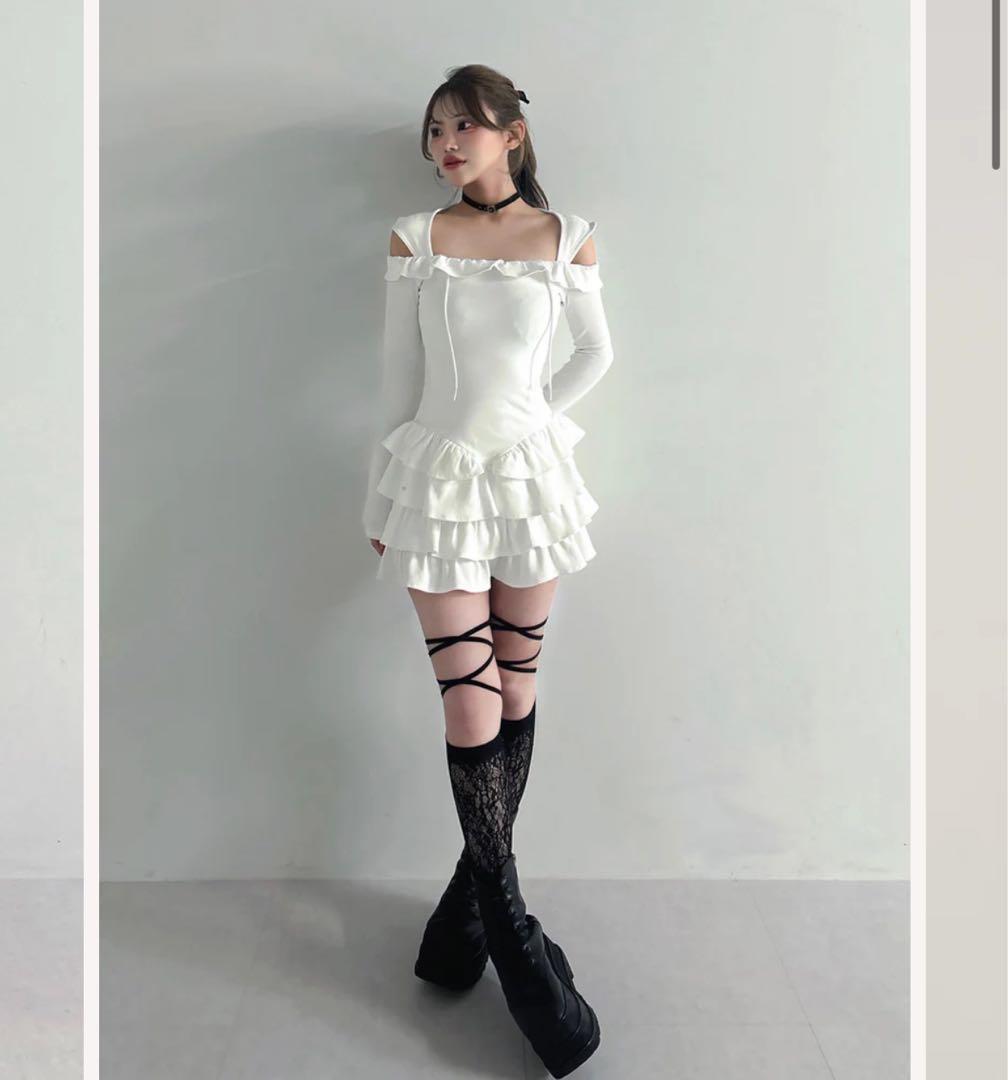 新品未開封 Darich ダーリッチ レースハイソックス 黒 ブラック F