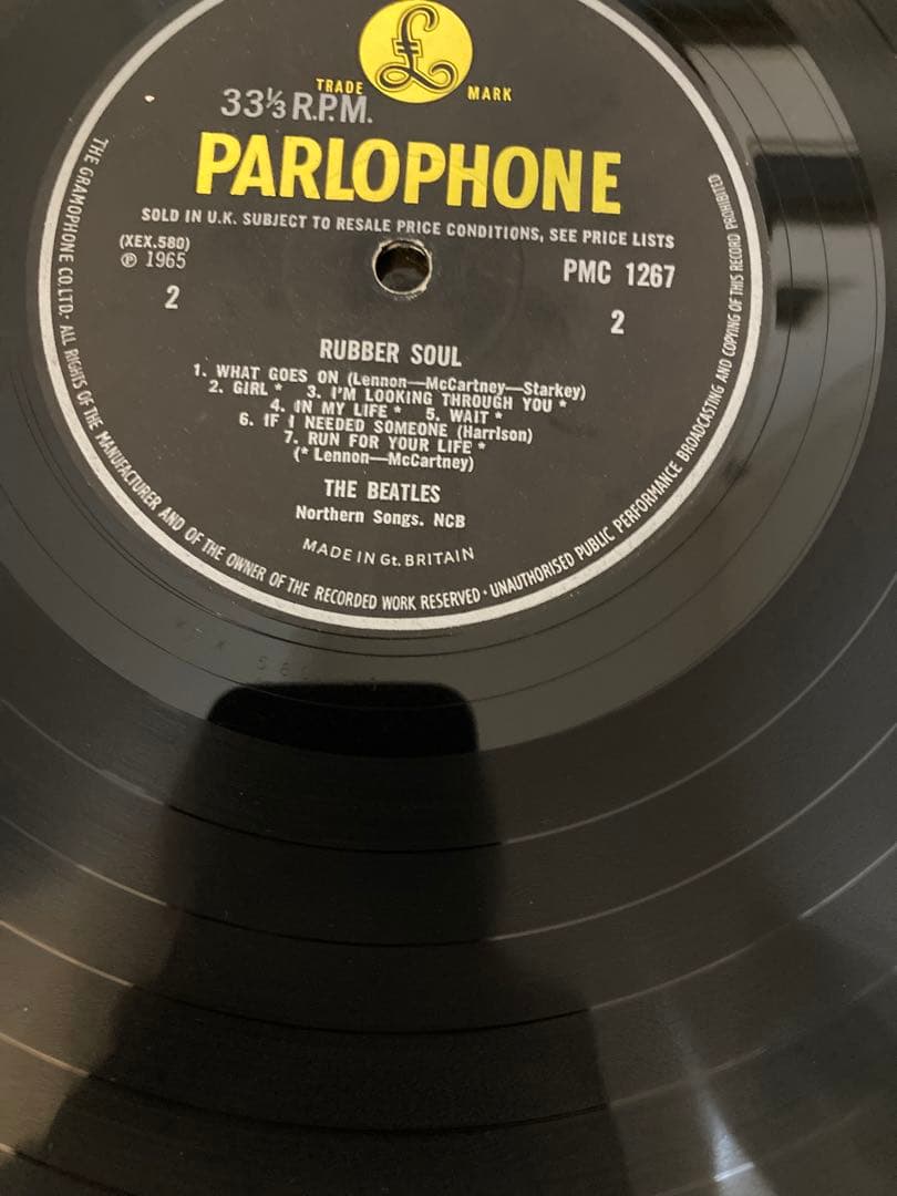 稀少UK初回Mono轟音ラバーソウルBeatlesビートルズレコード