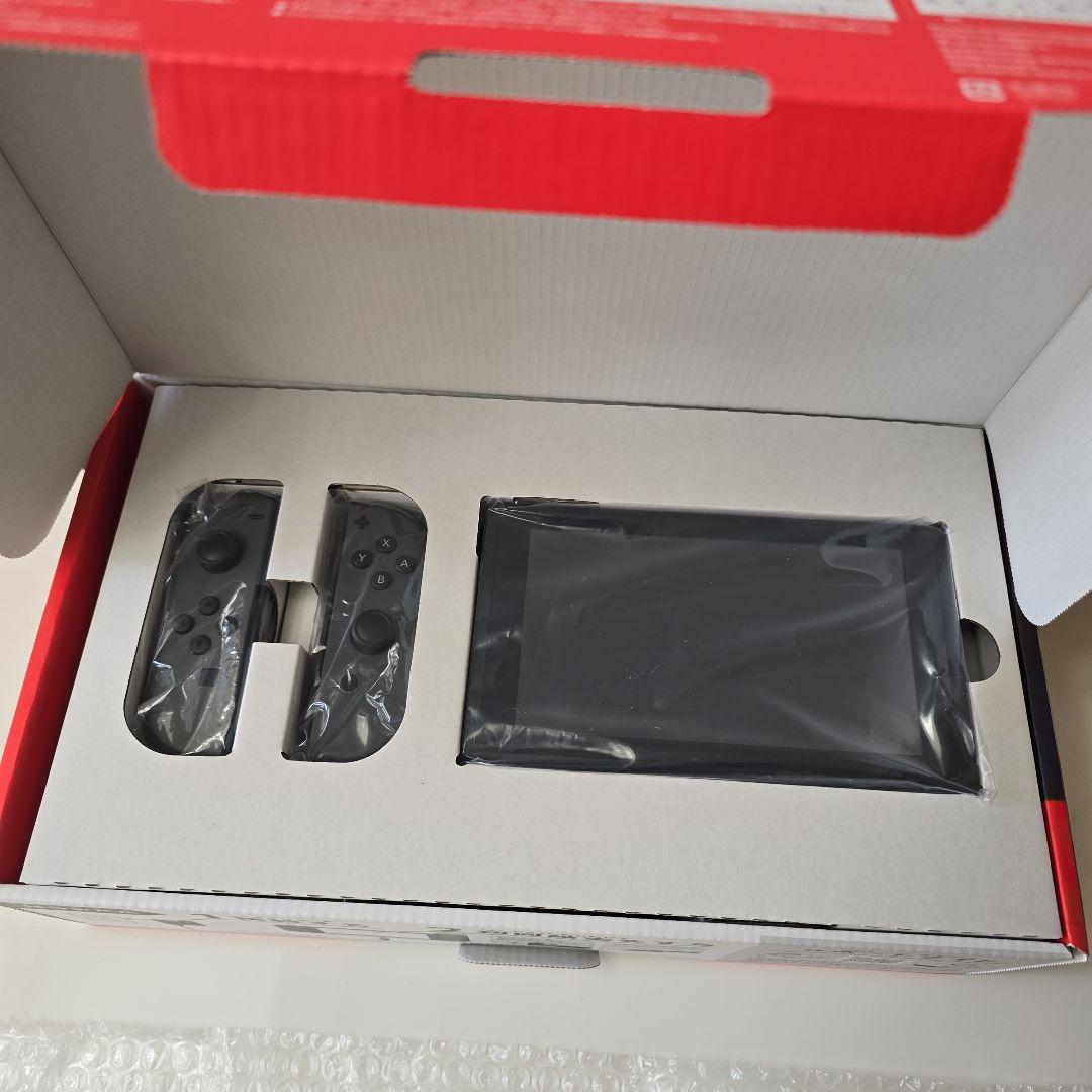 Nintendo Switch グレー + 充電スタンド + LANアダプタ