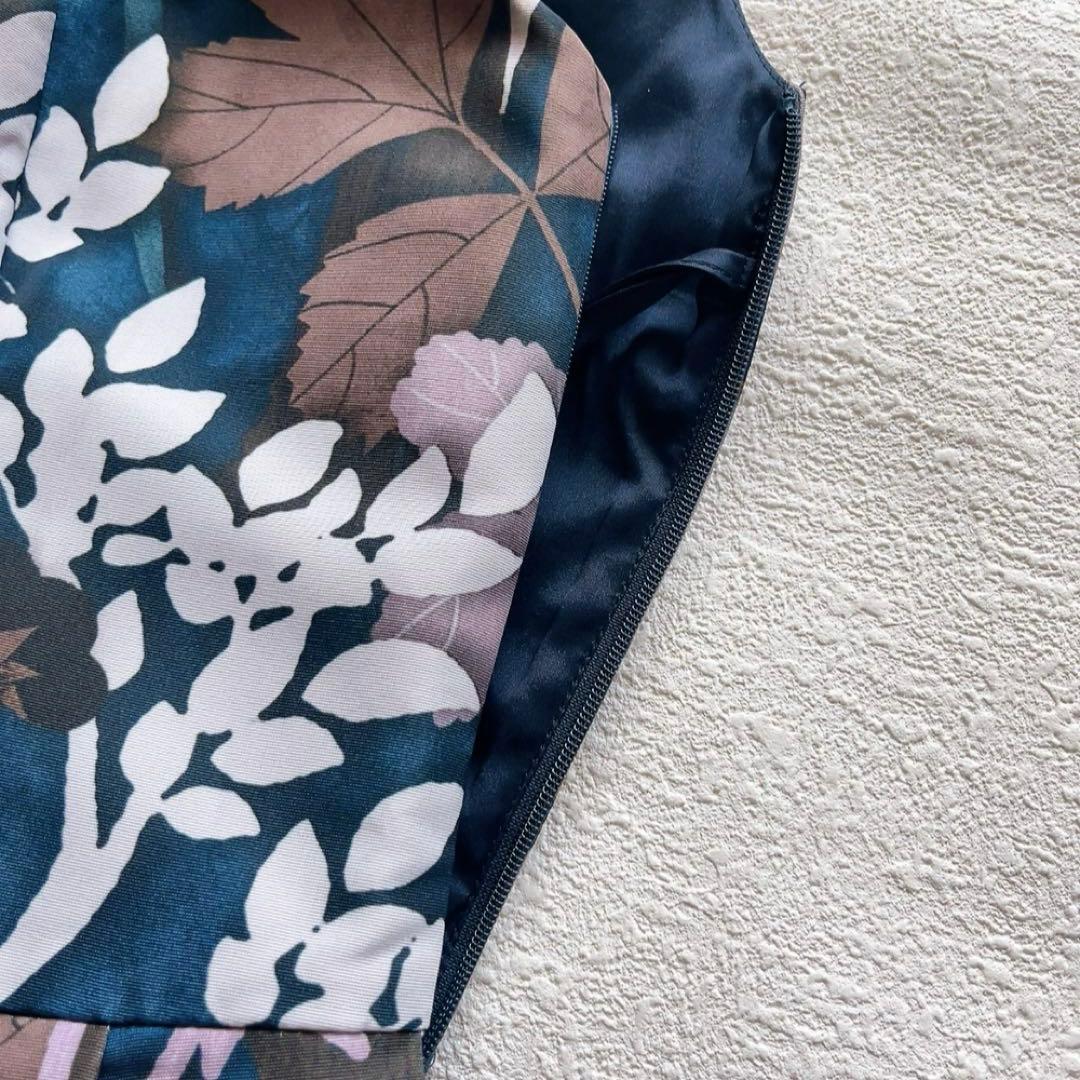 RED VALENTINO ボタニカル フクロウ　ノースリーブワンピース　38