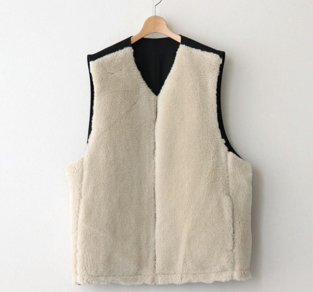 トップス stein 23AW WOOL FUR REVERSIBLE VEST