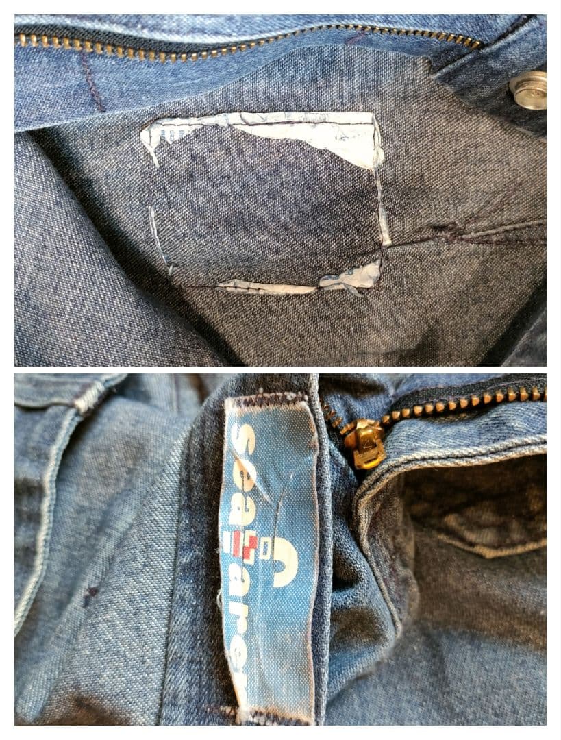 70s 80s 良品 SEAFARER フレアデニム　USA製 42タロン