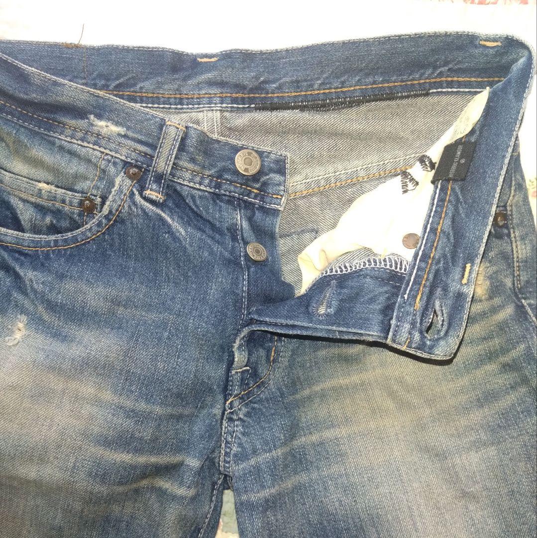 HYSTERIC GLAMOUR ダメージ加工デニムショートパンツ