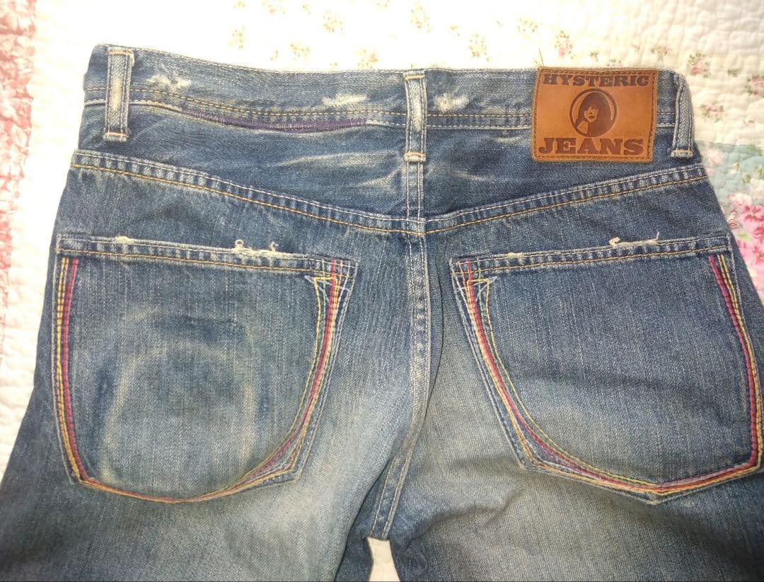 HYSTERIC GLAMOUR ダメージ加工デニムショートパンツ