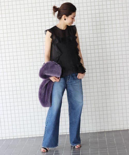 お値下げします、IENA LA BOUCLE カラーティペットです★