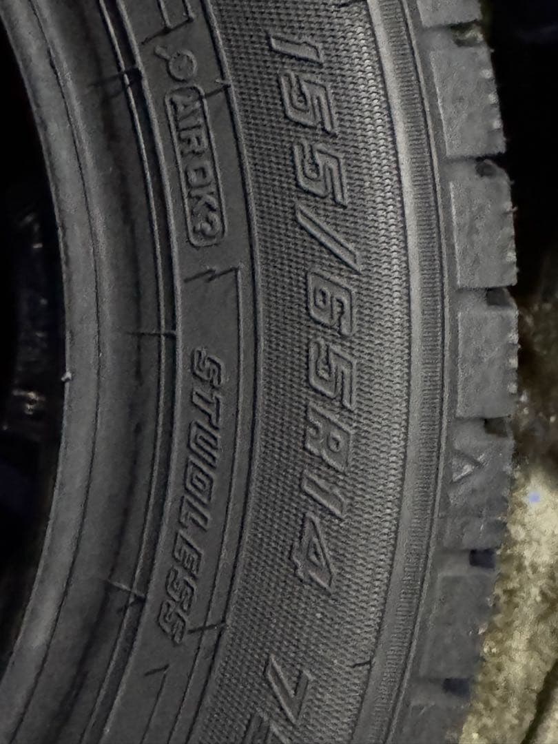 ★ グッドイヤー スタッドレス 155/65R14 タイヤのみ 4本 2025年