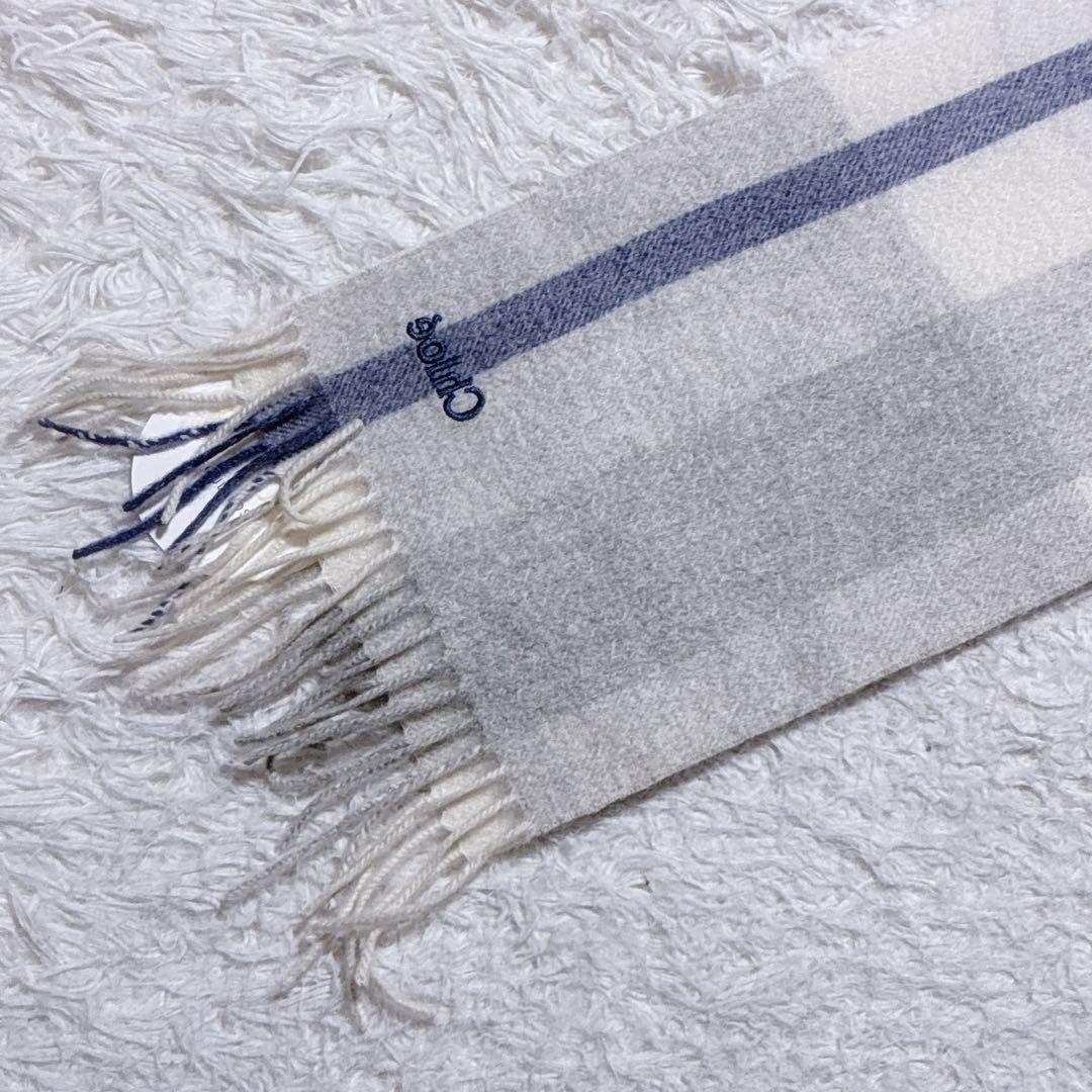 新品・タグ付き⭐️Chloe クロエ　カシミヤマフラー　ストール　洗える　チェック