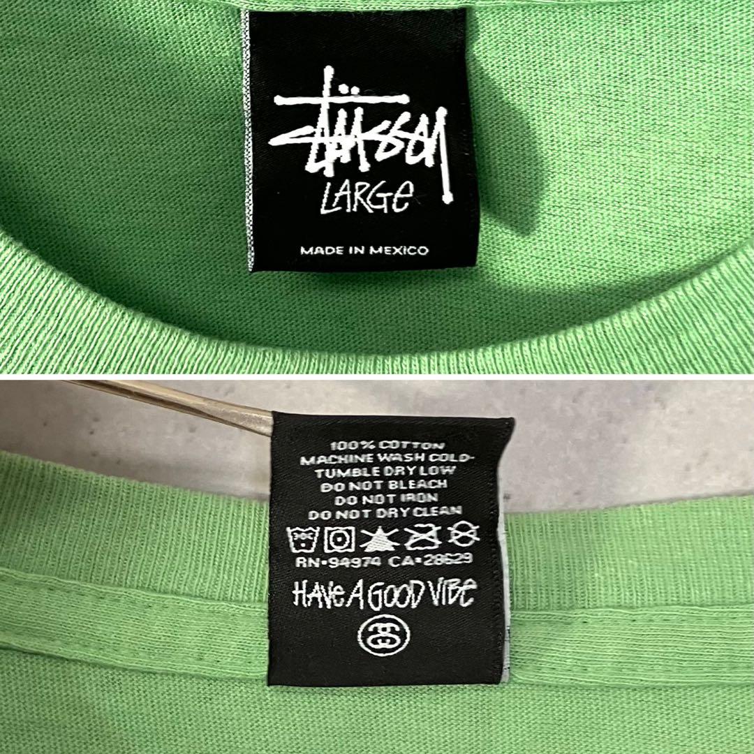鬼レア ☆ ステューシー キャラクター バックプリント Tシャツ L メキシコ製