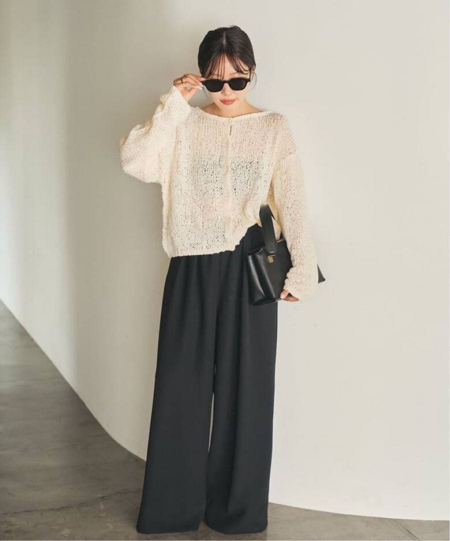 新品未使用タグ付き☆Plage Fringe yarn カーディガン