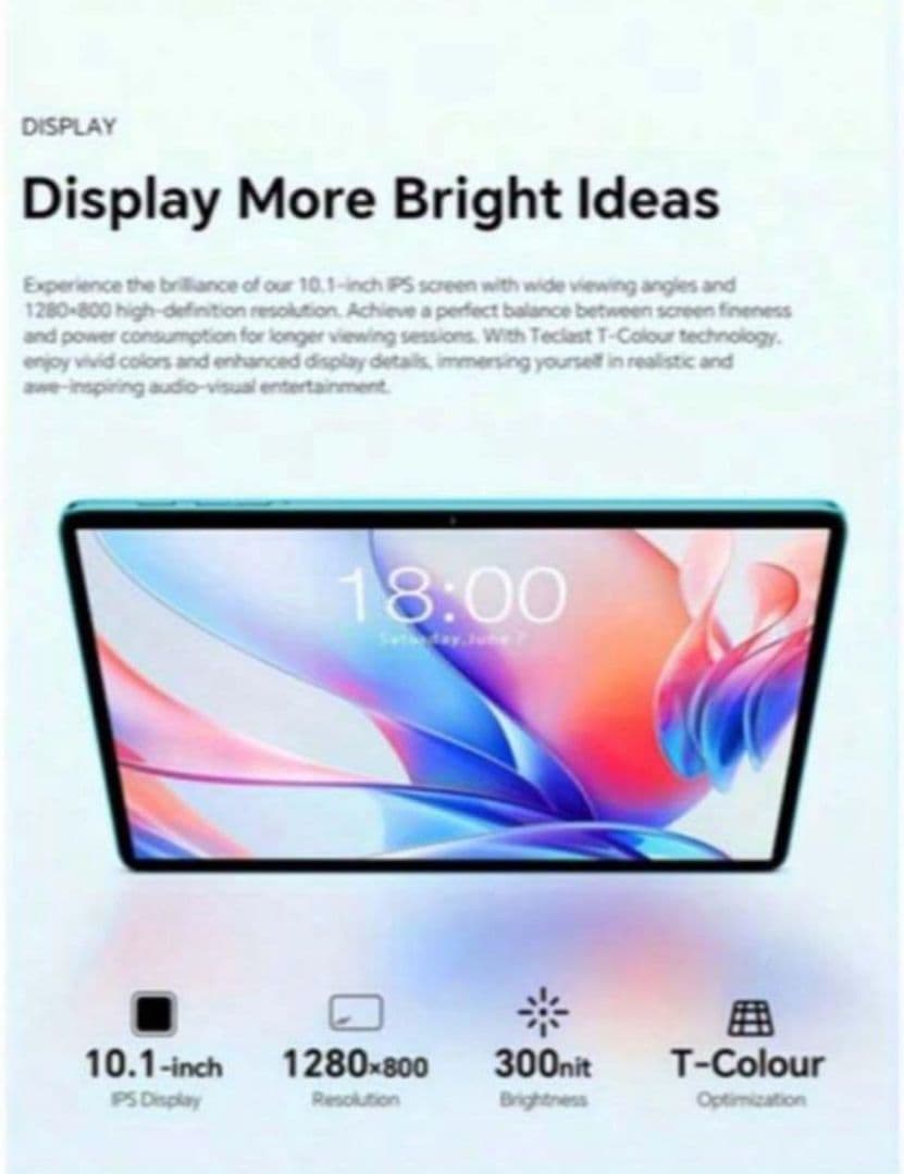 Teclast P30 タブレット 10.1インチ 128GB