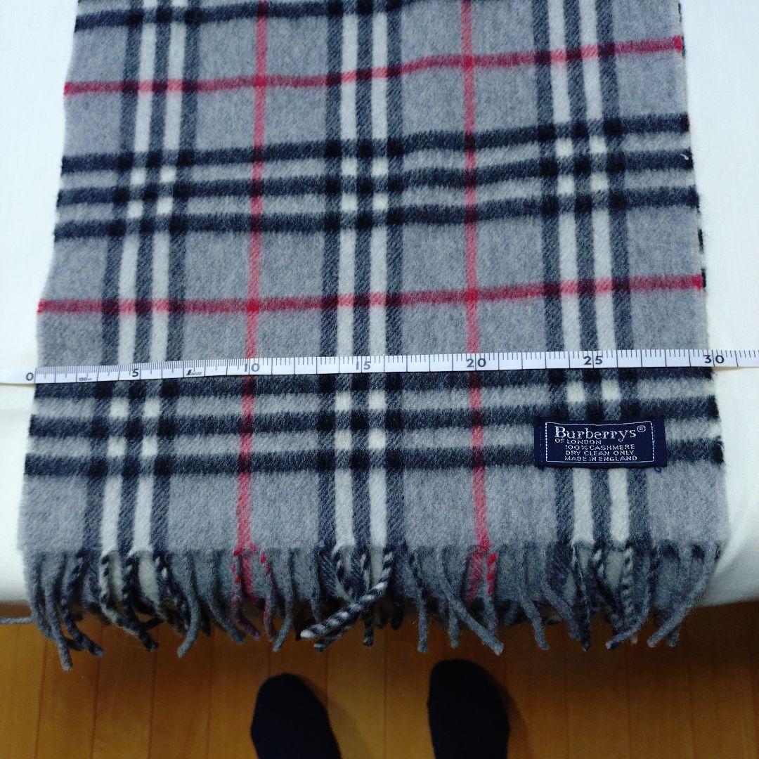 Burberrysノバチェックマフラー カシミア100% 美品 英國製