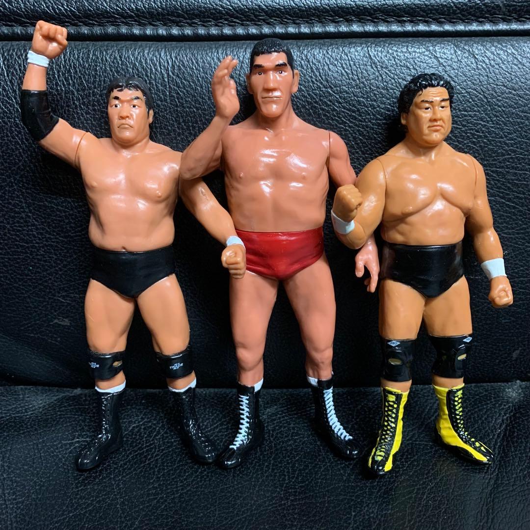 プロレスフィギュア ジャイアント馬場ジャンボ鶴田天龍源一郎3体セット