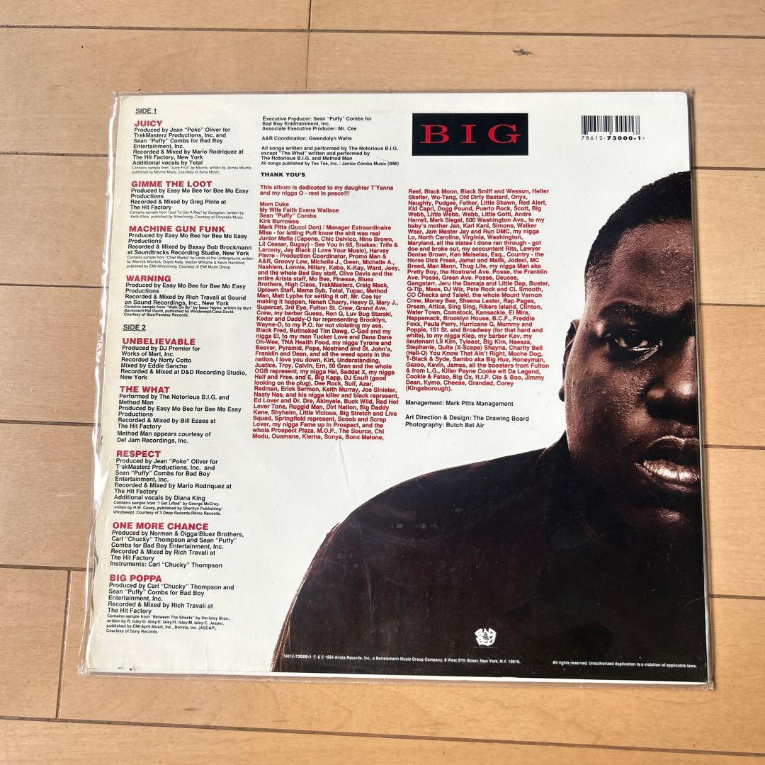 the notorious BIG ready to die レコード