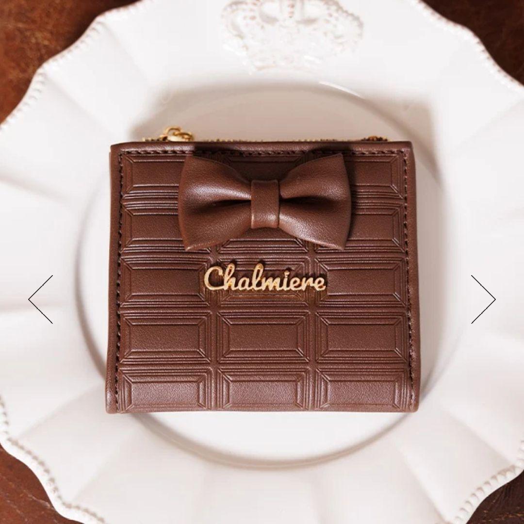 Chalmiere チョコレート柄 財布 茶色 ボンボンショコラ ロリータ