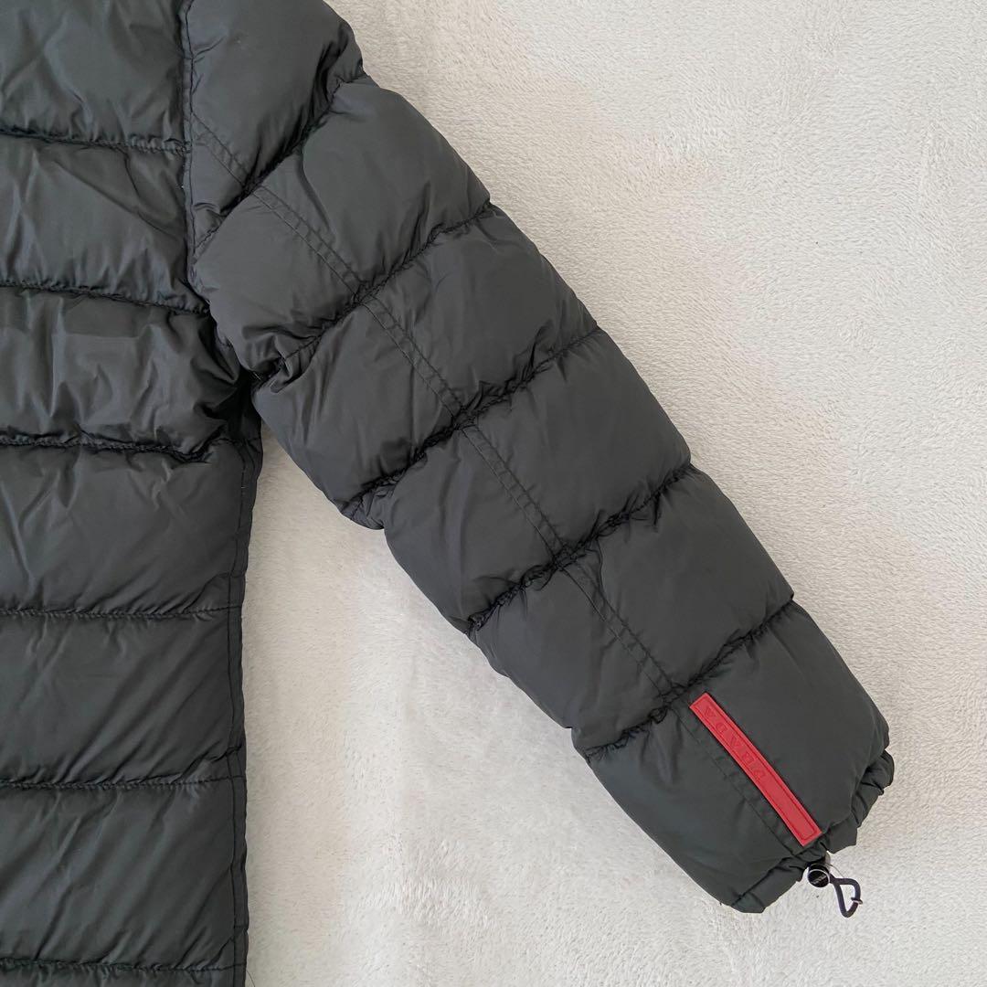 希少着丈118cm PRADA SPORTS ベンチコート　ダウン　黒 美品