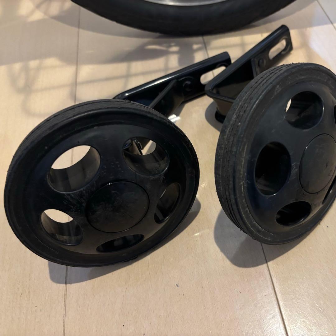 HUMMER 幼児用自転車 イエロー 前カゴ、補助輪付き