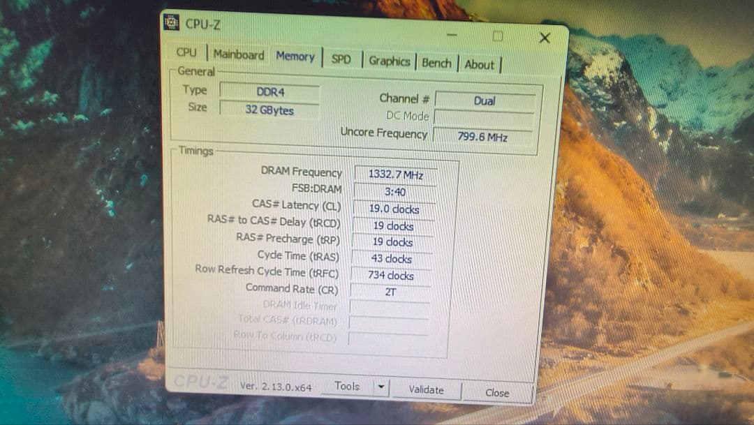 DDR4 16GBx2枚 32GB pc4-2666 動作確認済み ③