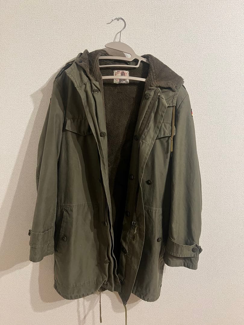 【古着】80’s ミリタリー ドイツ軍 フィールドコート モッズ ボアライナー付