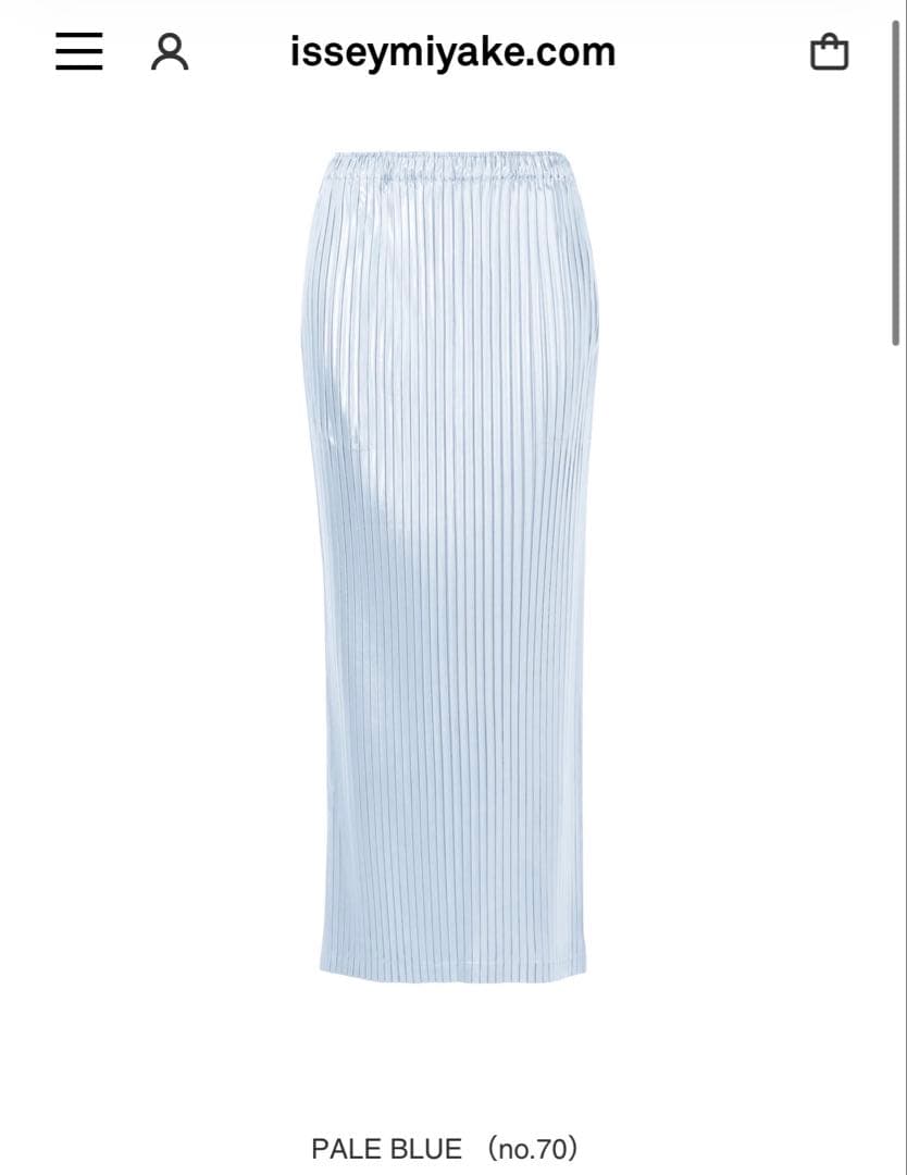 ISSEY MIYAKE プリーツスカート メタルプリーツ