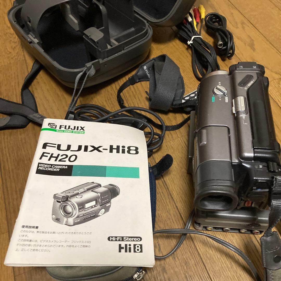FUJIX-Hi8 ビデオカメラ　FH20 簡易動作確認済み　説明書付き