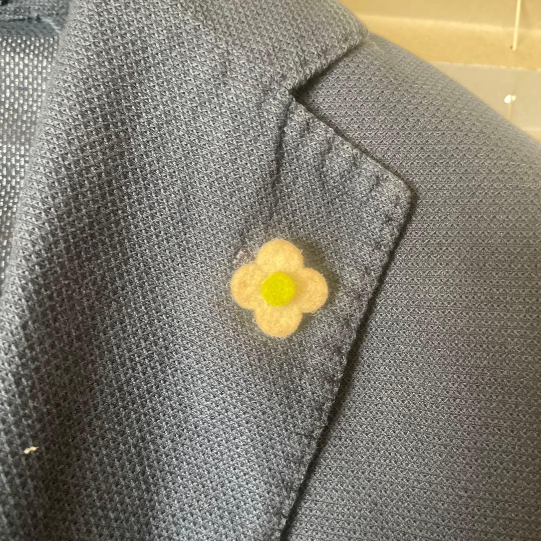 LARDINI ネイビー テーラードジャケット