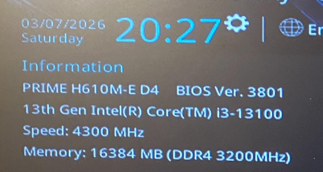 ASUS PRIME H610M-E D4/新品SSD