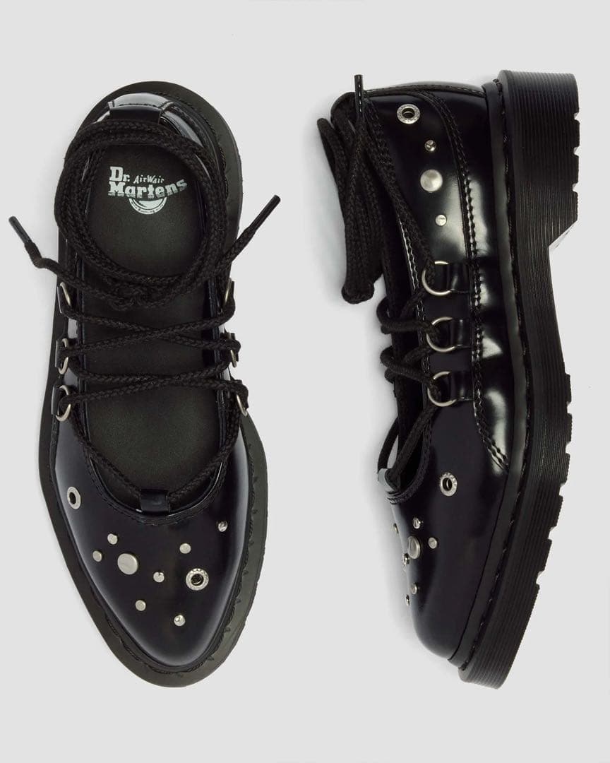 D r.Martens ELPHIE II ハードウェア レースアップ シューズ