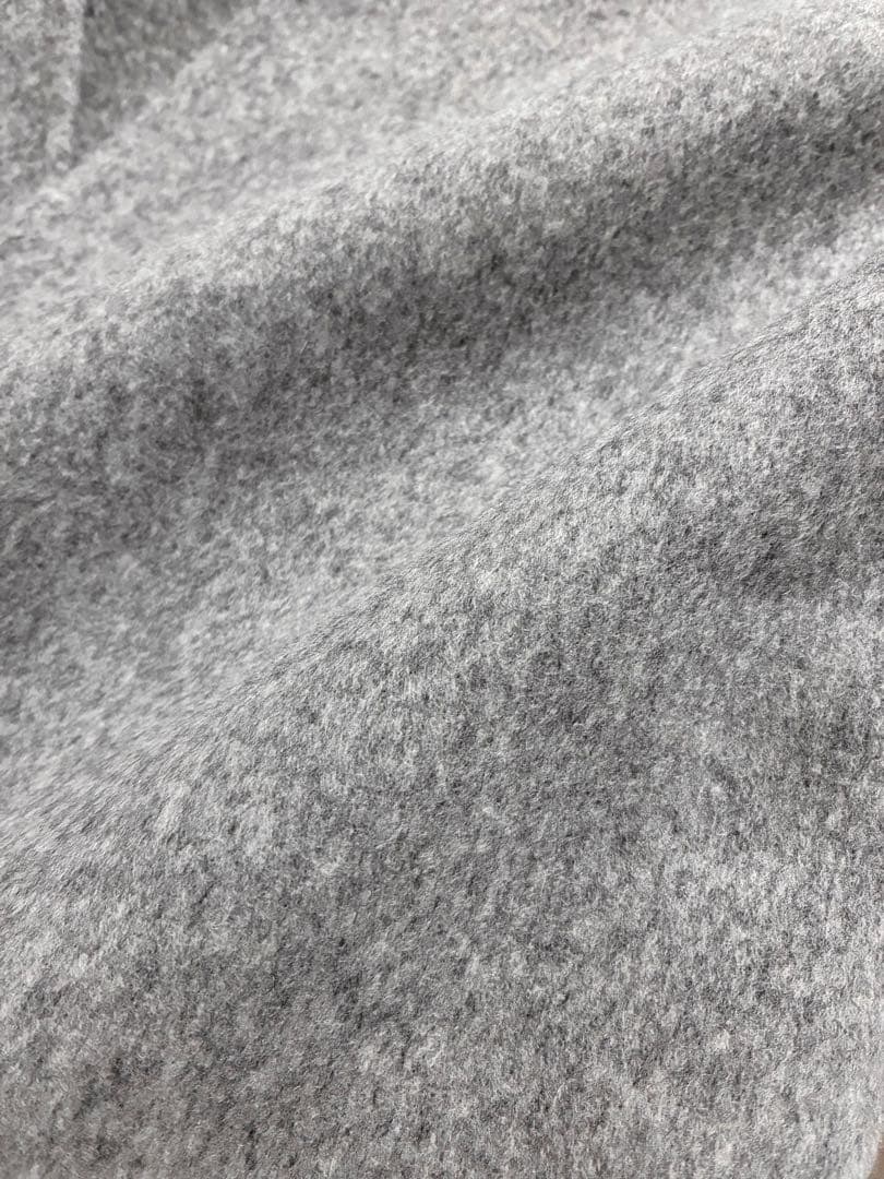 定価18.5万 上質 MADISONBLUE ノーカラーコート グレー 00