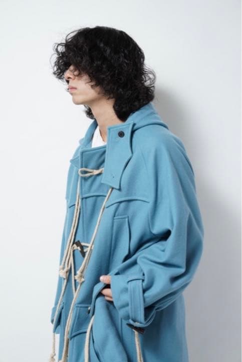 ジャケット・アウター SUGARHILL / CORDED DUFFLE COAT (BLUE)