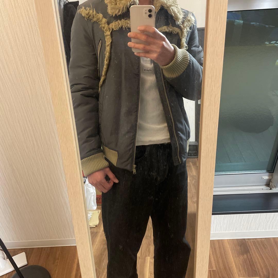 DOLCE&GABBANA ファージャケット　ボンバージャケット　サイズ48