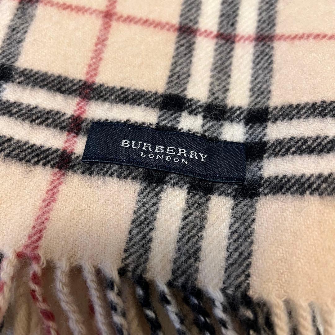 美品 Burberry バーバリー ノバチェック マフラー ストール 膝掛け
