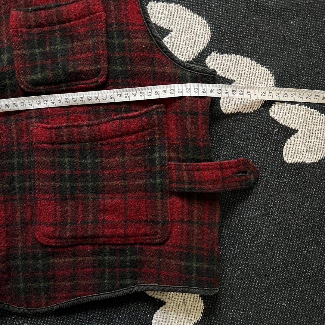 Woolrich チェック柄ベスト アメリカ製 2XLサイズ 【USA製】