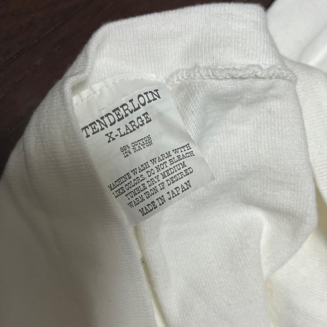 テンダーロイン ロゴ Tシャツ ホワイト サイズXL