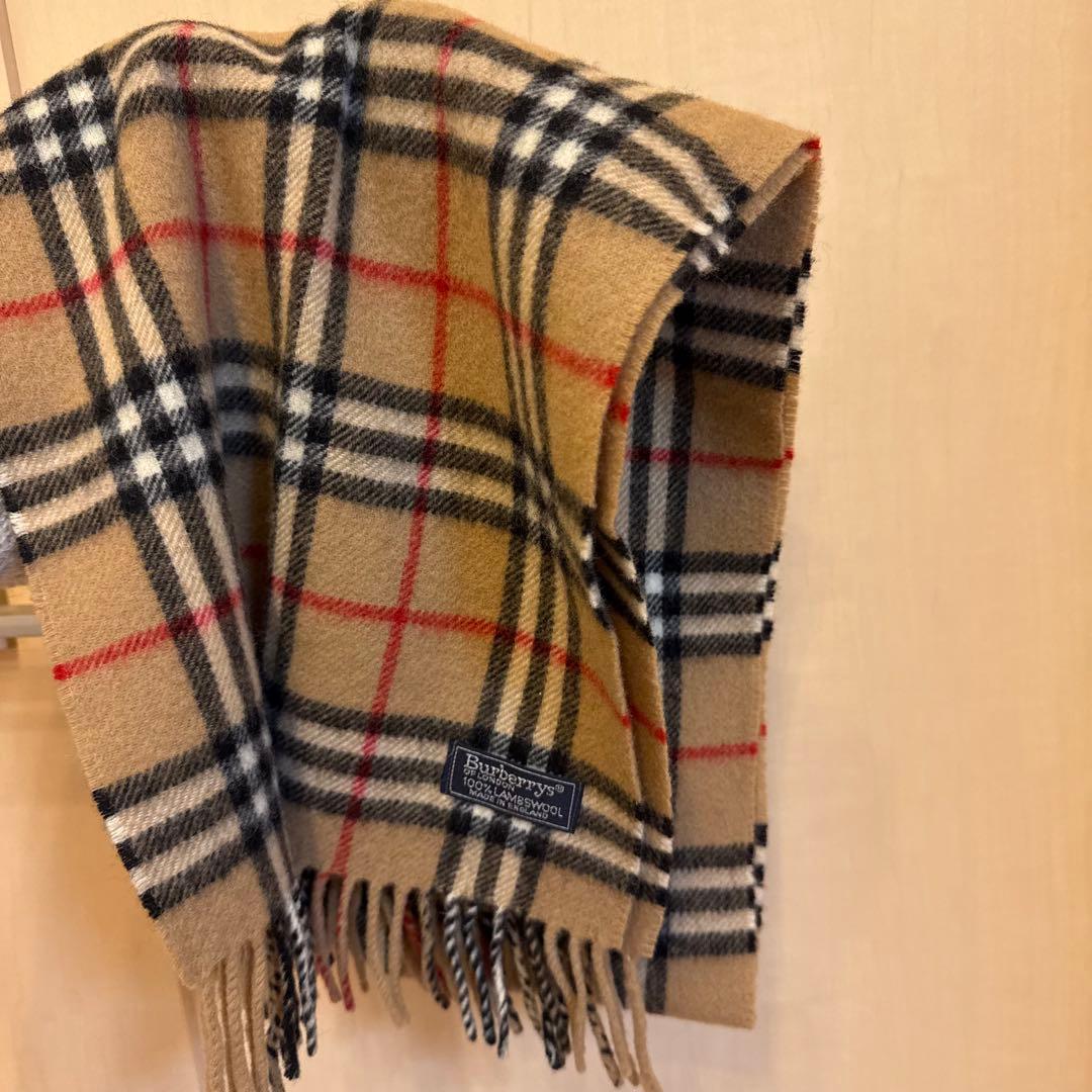 バーバリー/BURBERRY ラムウール 100% マフラー ノバチェック
