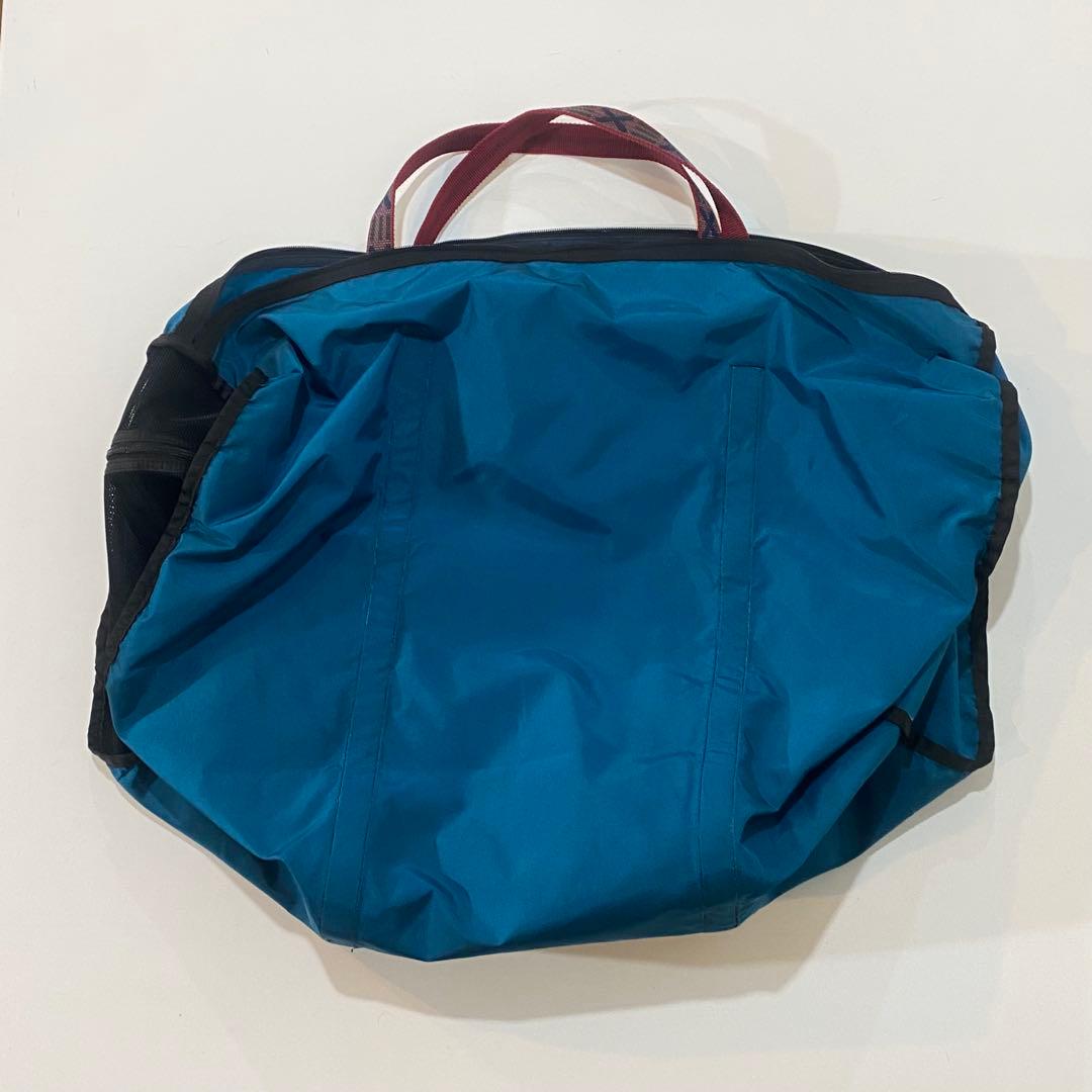 90s PATAGONIA パタゴニア 特大ボストンバッグ USA製 青緑