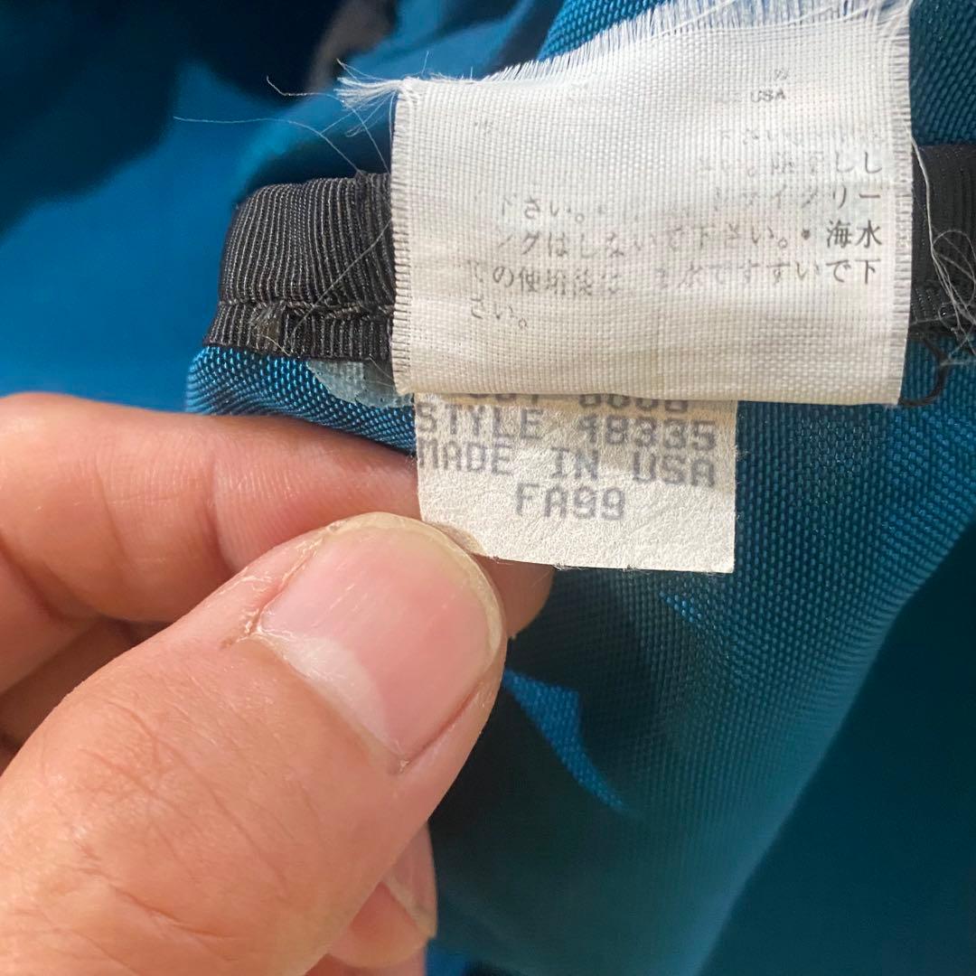 90s PATAGONIA パタゴニア 特大ボストンバッグ USA製 青緑