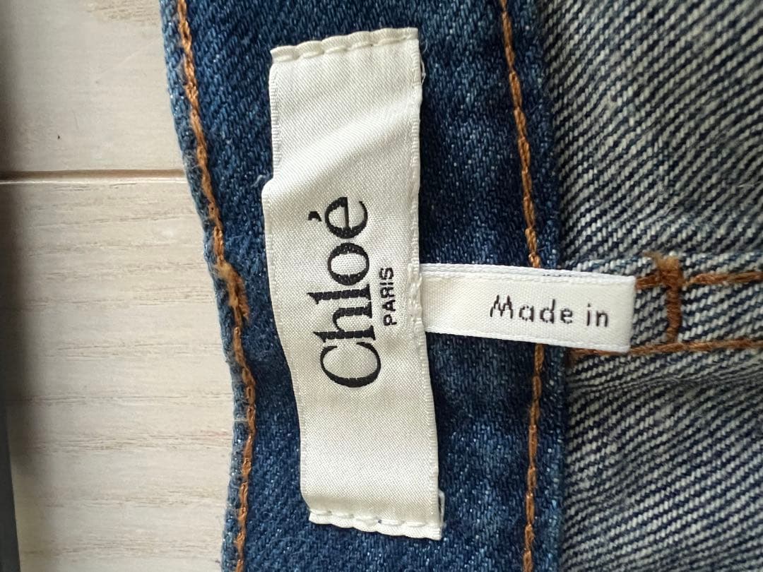 【未使用】Chloeデニム　ワイドレッグジーンズ