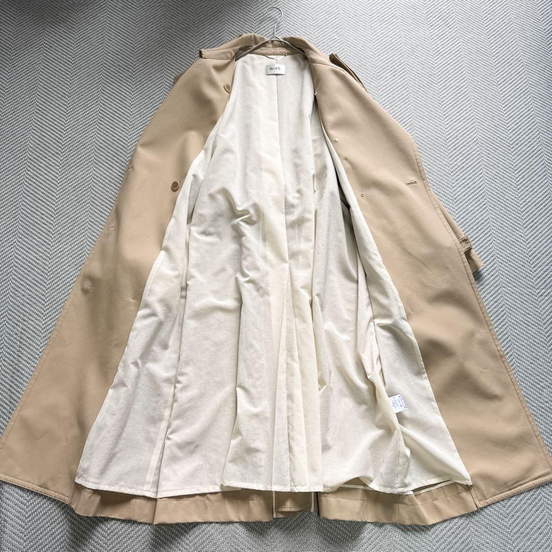 極美品 ROPÉ 【逸品】ベーシックトレンチコート【雑誌掲載】 ベージュ 38