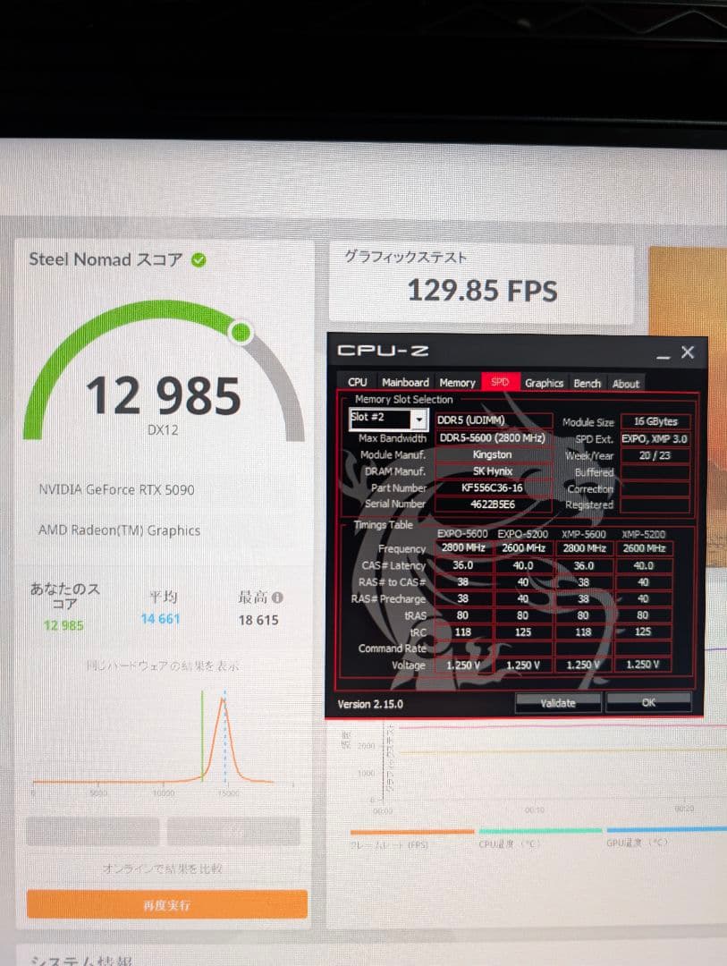 Kingston FURY DDR5-5600 32GB(16GBx2)メモリー
